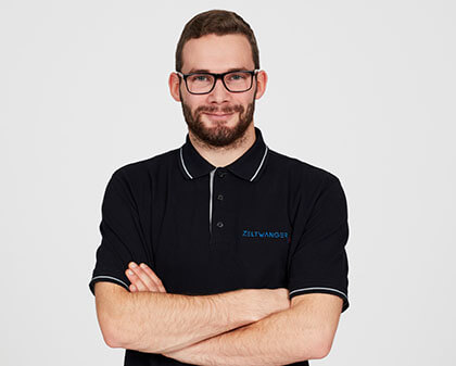 Antonio, Azubi bei Zeltwanger