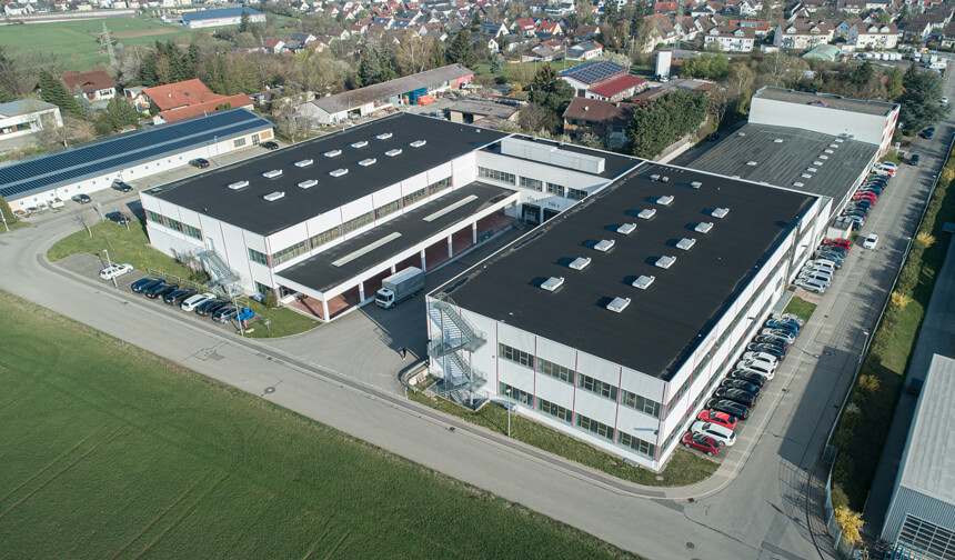 ZELTWANGER Automation in Dußlingen from above