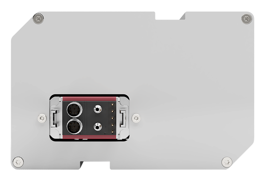 ZEDcore pohled zezadu s rozhraním k řídicí jednotce