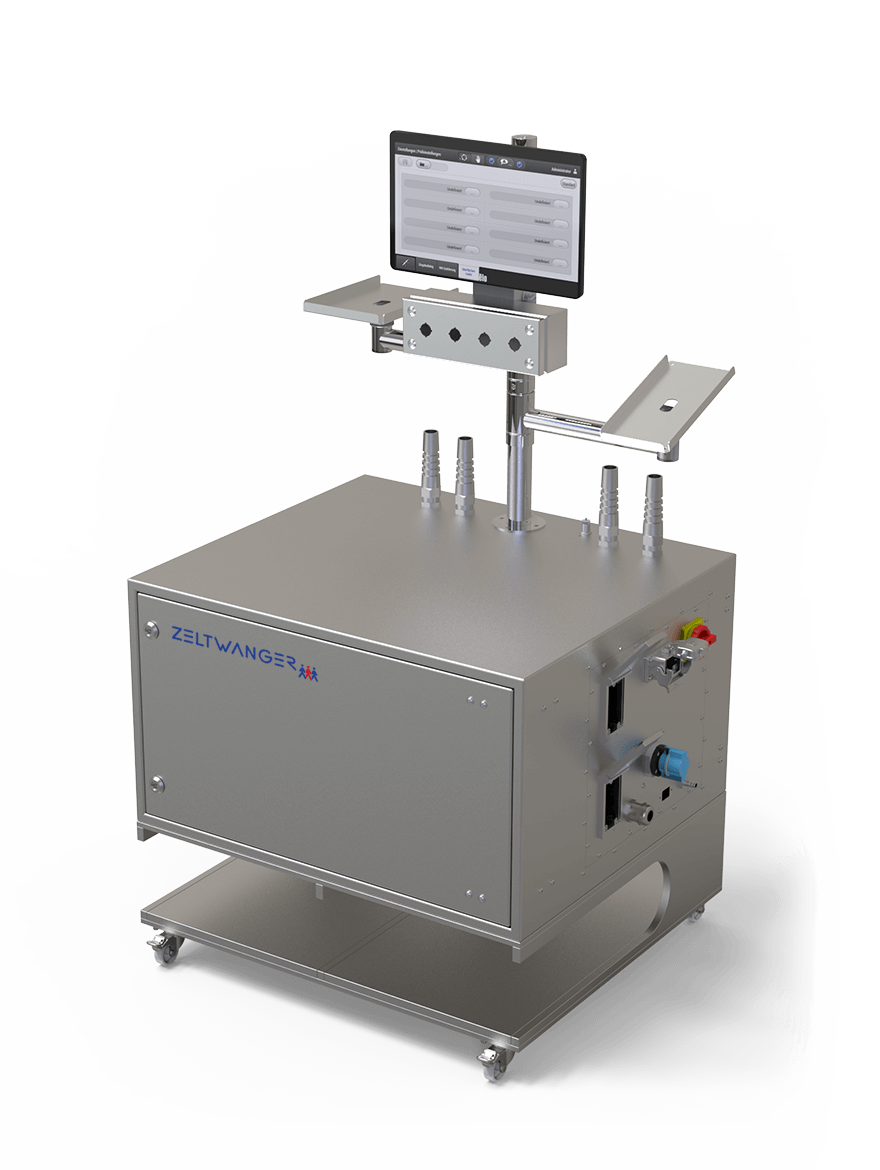 Zkušební stanice pro velké součásti medicínské techniky