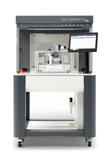 Frontansicht ZEDstation Dichtheitsprüfsystem